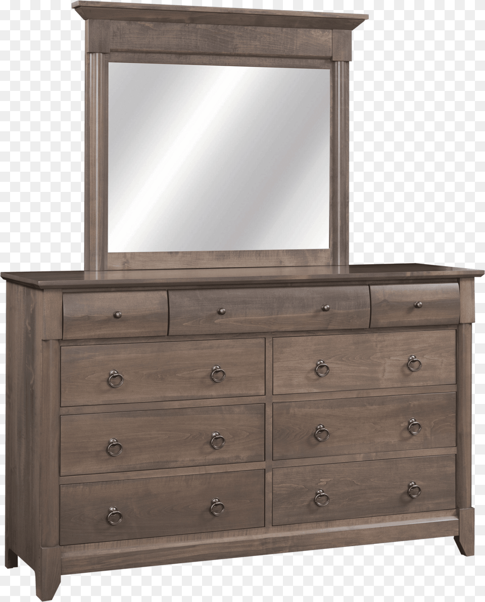 Sanibel Mirrored Dresser Miller Bedrooms Oh Drawer, Cabinet, Furniture Png Image
