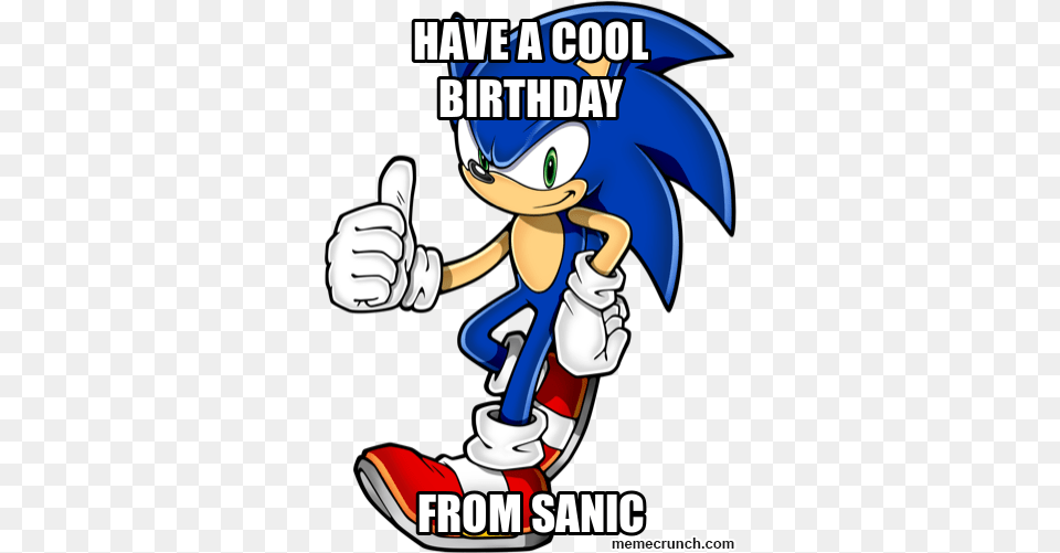 Sanic Bday Transparent, Book, Comics, Publication, Cleaning Free Png Download