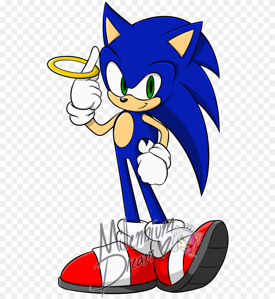 Sanic Da Hedge By Millenniumdream Clip Art, Shoe, Footwear, Clothing, Comics Free Transparent Png