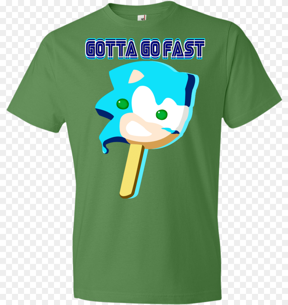 Sanic Popsicle Kids Youth Tee Short Sleeve, Food, T-shirt, Clothing, Cream Free Png