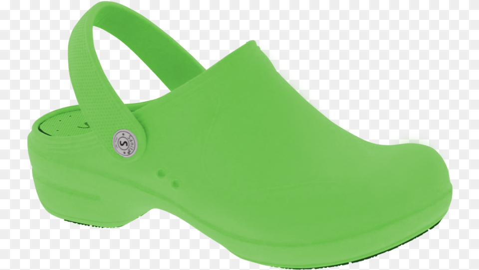 Sanita Stride Lime Green Eva Open Back Clog Slip On Shoe, Clothing, Footwear, Sandal, Clogs Png Image