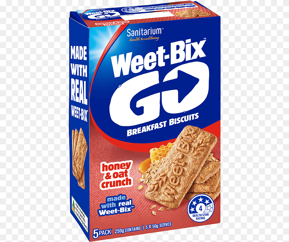 Sanitarium Weet Bix Go Honey And Oats, Dessert, Food, Pastry, Bread Free Png