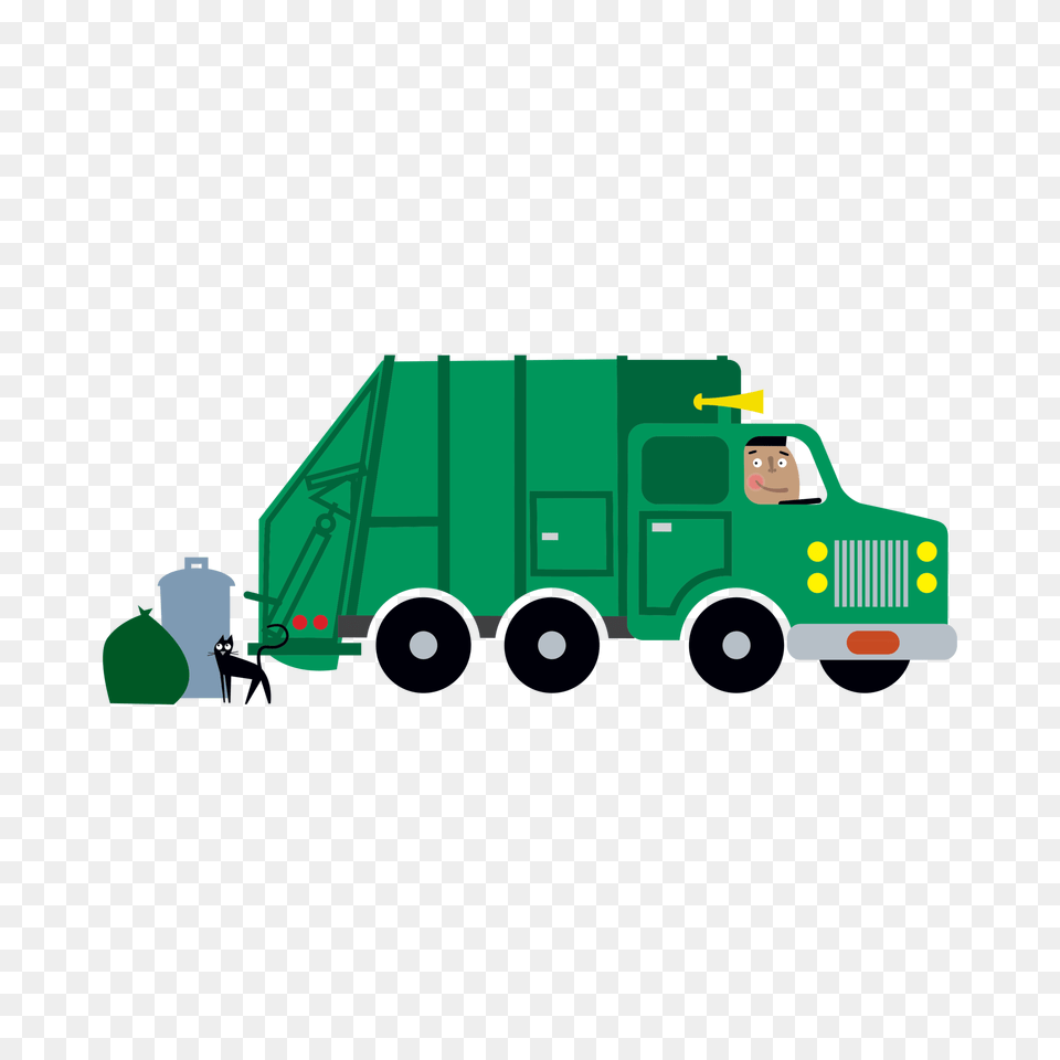 Sanitation Truck, Transportation, Vehicle, Trailer Truck, Moving Van Png