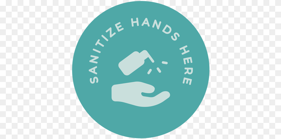 Sanitize Hands Here Circle Sign Transparent U0026 Svg Language, Disk Free Png