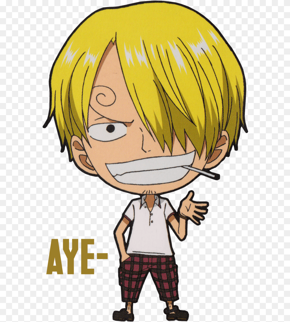 Sanji Chibi Render By Yeye Chan Chibi One Piece Characters, Book, Comics, Publication, Adult Free Transparent Png