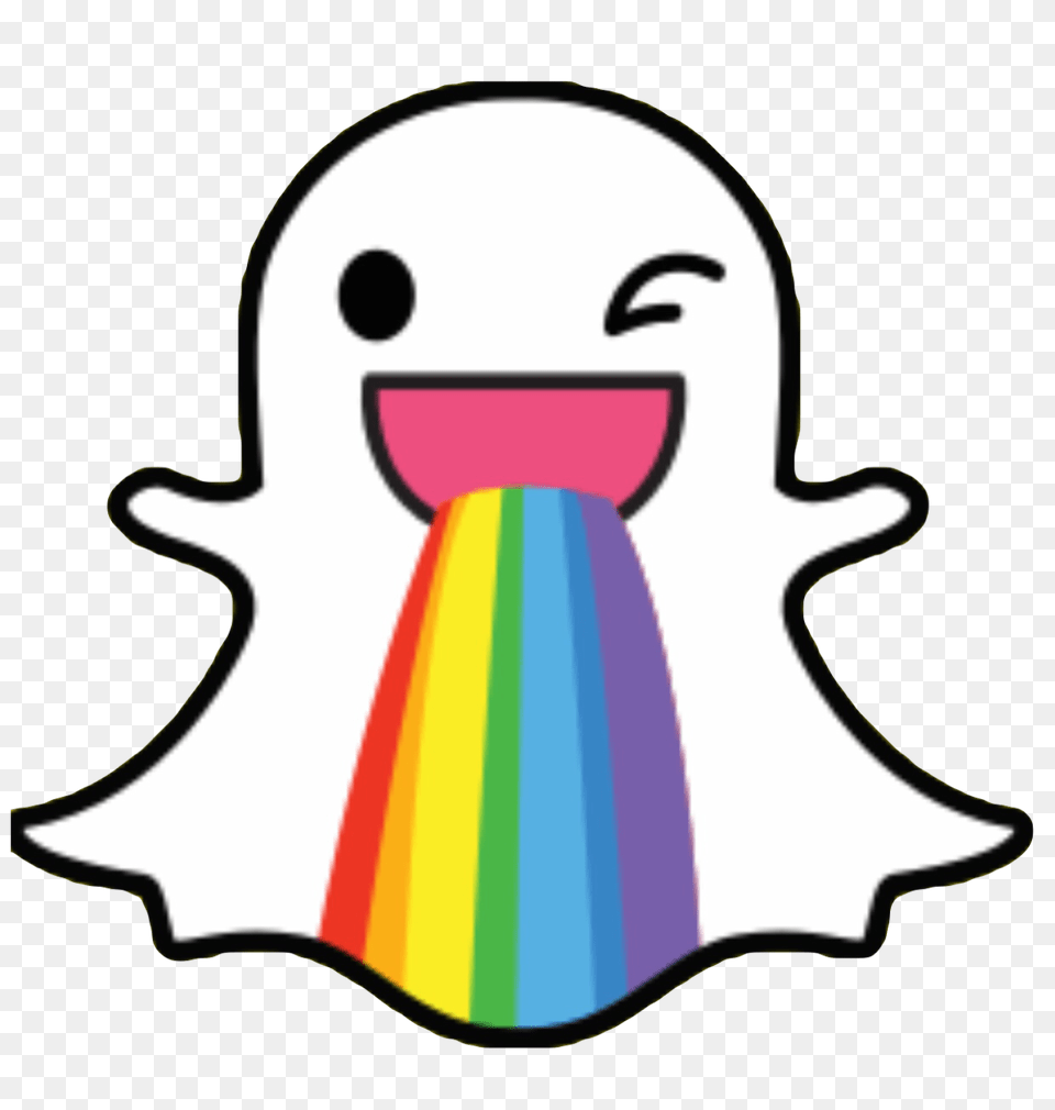 Sanpchat Ghost Rainbow Vomit Puke Rainbowbarf Kawaii, Nature, Outdoors, Person, Toy Free Png