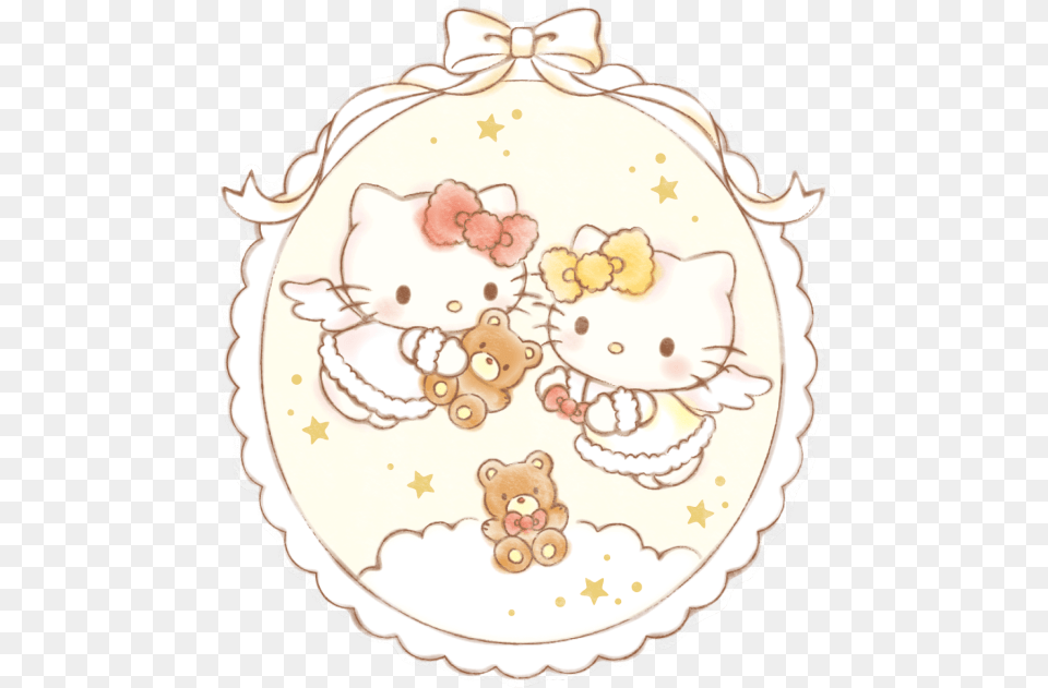 Sanrio, Pattern, Birthday Cake, Cake, Cream Free Png