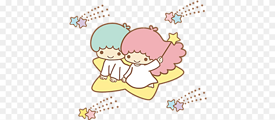 Sanrio Kawaii Littletwinstars Stars Sanrio Little Twin Stars, Cupid Png Image
