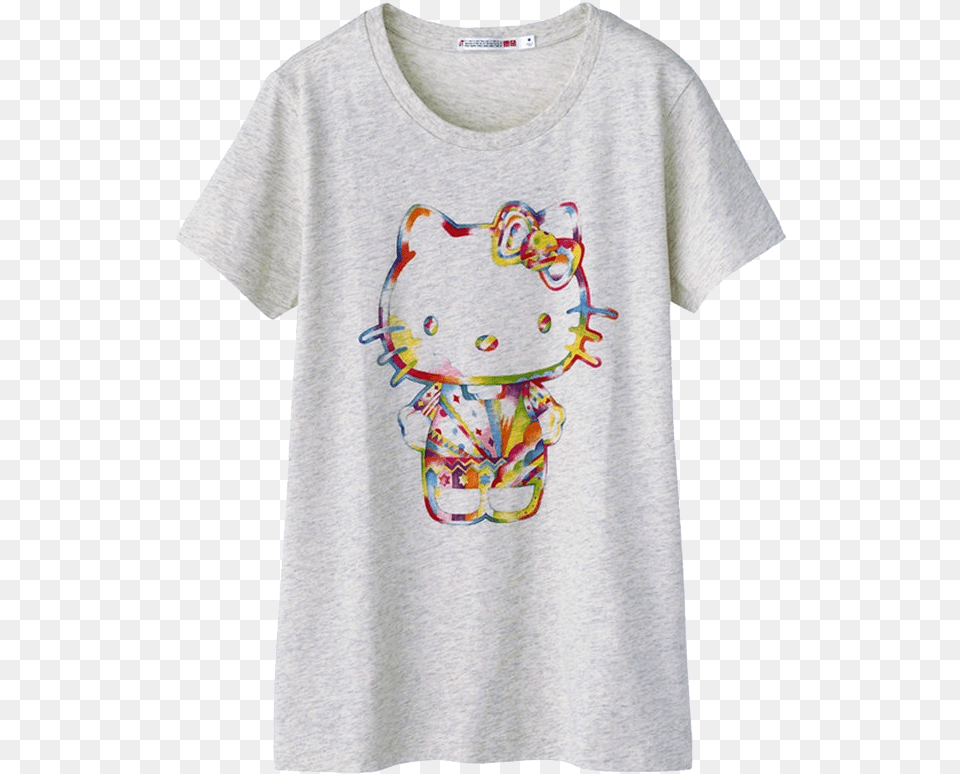 Sanrio Uniqlo Hello Kitty T Shirt, Clothing, T-shirt, Applique, Pattern Png Image
