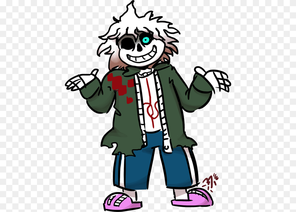 Sans And Komaeda Fusion, Baby, Person, Face, Head Png