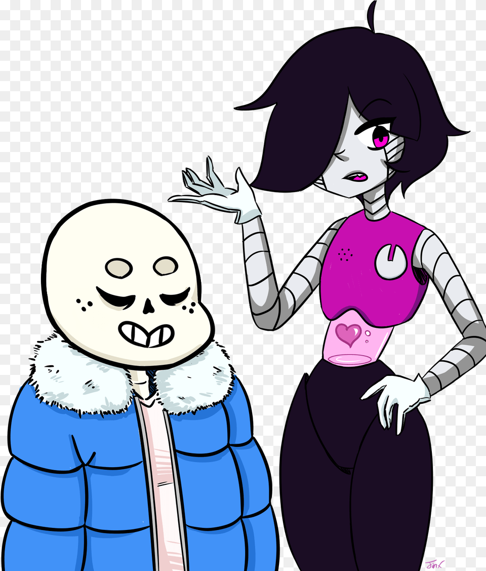 Sans And Mettaton, Book, Comics, Publication, Baby Png Image