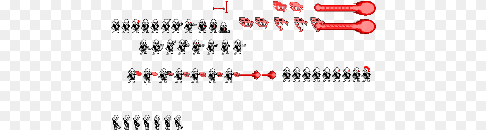 Sans Boss Sprite Sheet, People, Person, Text Png Image