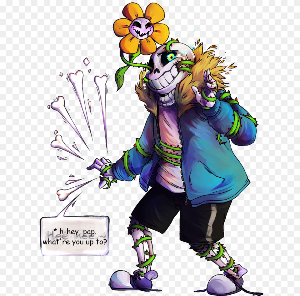 Sans Controlled By Flowey, Book, Comics, Publication, Adult Free Transparent Png