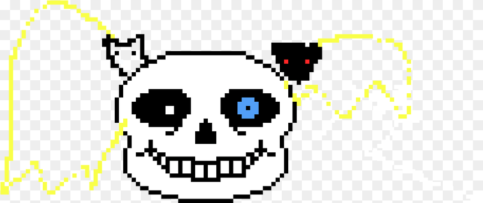 Sans Head Bust Pixel Art Sans Undertale Head Transparent, Qr Code Png