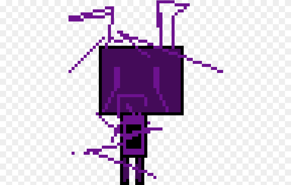 Sans Head Pixel Art, Lighting, Purple Png Image