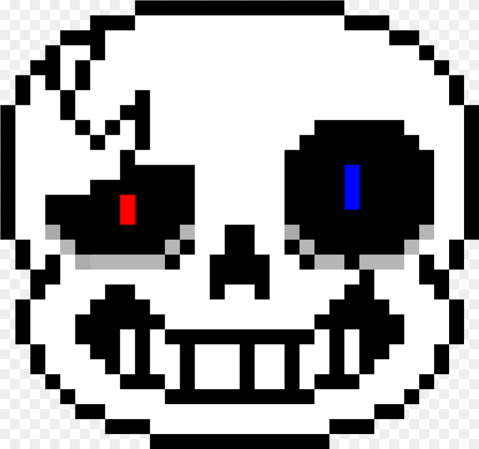 Sans Head Pixel Art, Scoreboard, Stencil Free Png Download