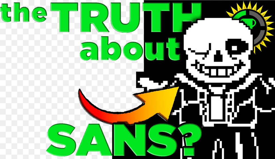 Sans Is Ness Meme Truth About Sans, Qr Code, Logo, Face, Head Free Png Download