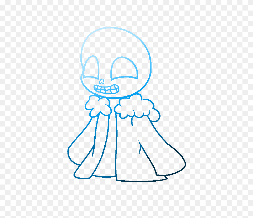 Sans Lineart Line Art Undertale Sans, Animal, Sea Life, Invertebrate, Jellyfish Free Transparent Png