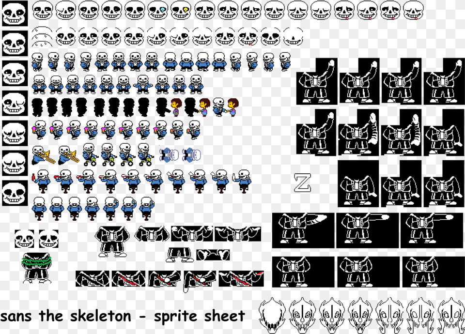 Sans Sprite Sans Face Sprite Sheet, Person, Text, Head Png