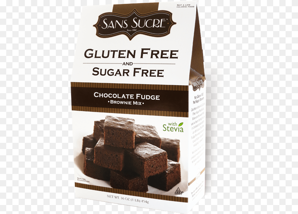 Sans Sucre Gluten And Sugar Brownie Mix, Chocolate, Cocoa, Dessert, Food Png Image