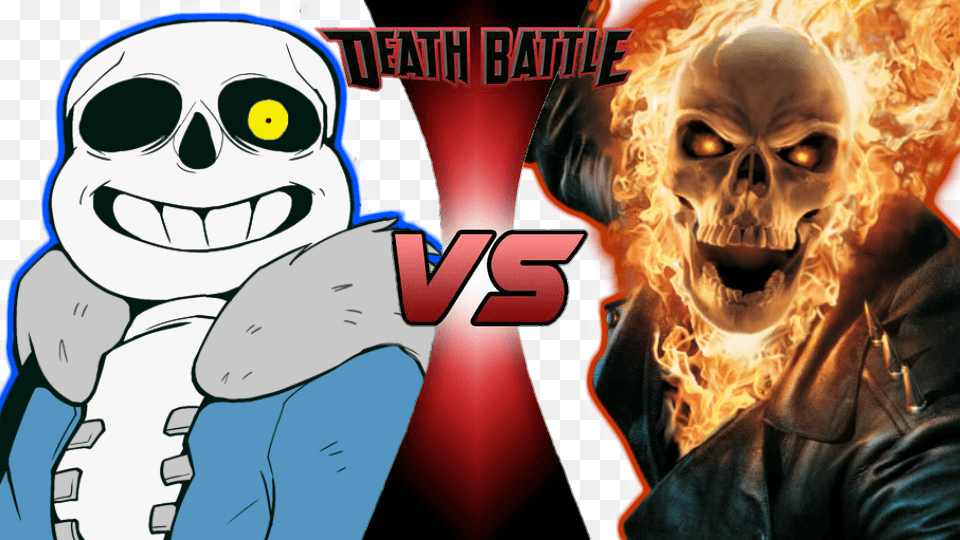 Sans Vs Ghost Rider Remastered Wip Ghost Rider, Publication, Book, Comics, Person Free Png Download