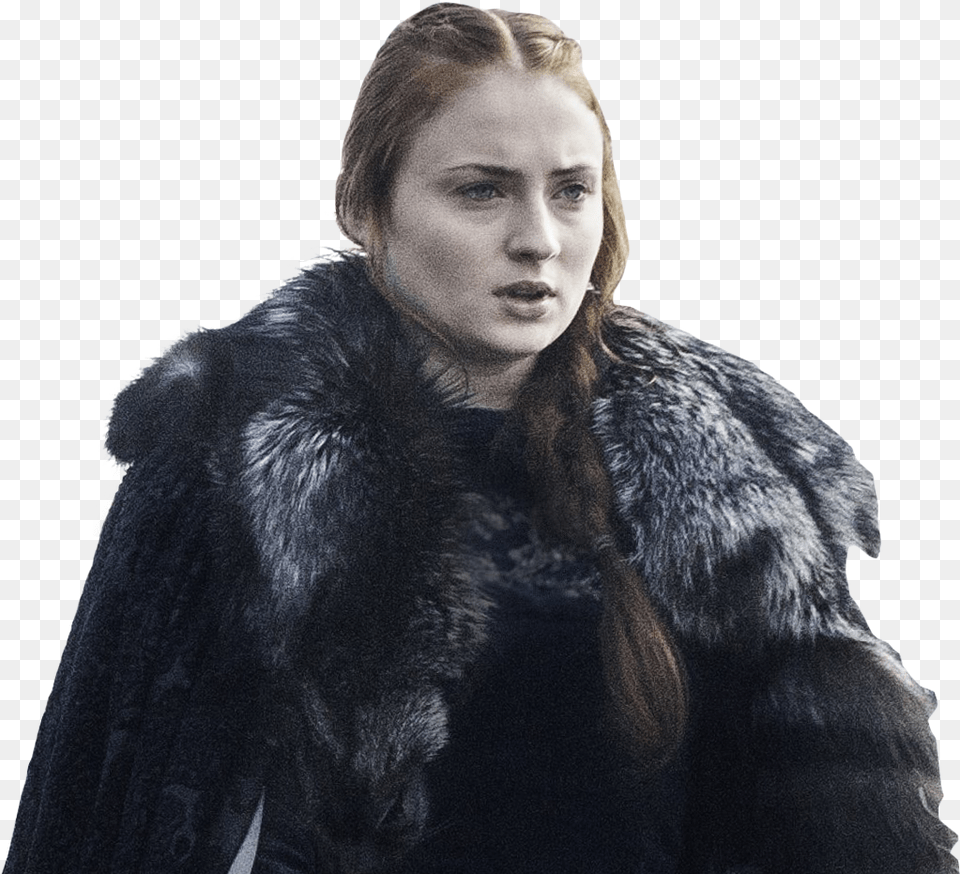 Sansa Stark On Horse, Adult, Clothing, Coat, Female Free Png