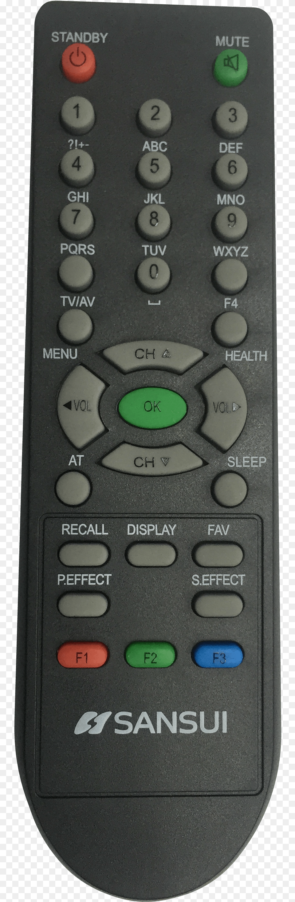 Sansui Original Remote Control Remote Control, Electronics, Remote Control, Electrical Device, Switch Free Png
