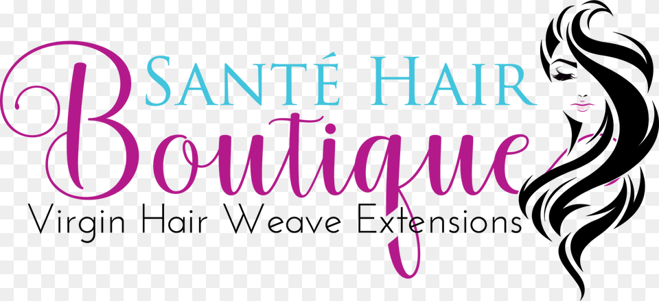 Sant Hair Boutique Calligraphy, Purple, Adult, Female, Person Free Transparent Png
