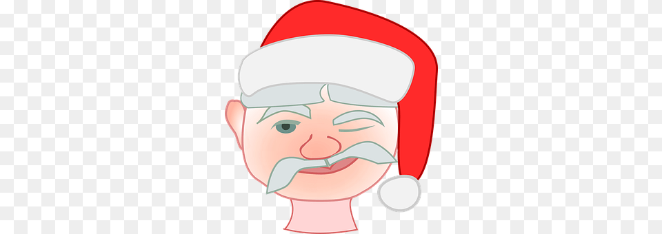 Santa Head, Person, Face, Elf Png Image