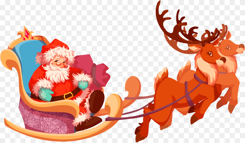 Santa, Baby, Person, Furniture Free Transparent Png