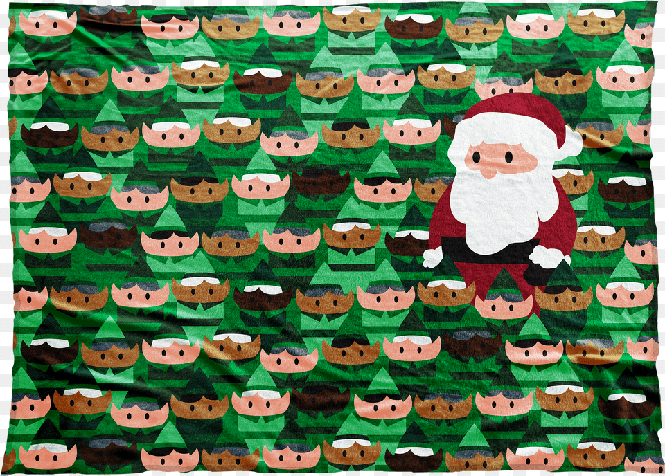 Santa And Elves Cartoon Free Png