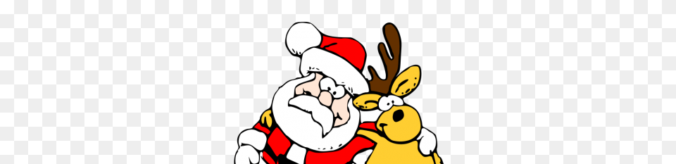 Santa And Reindeer Clip Art Free Vectors Ui Download, Baby, Person Png Image