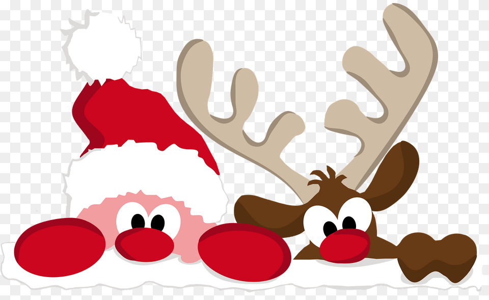 Santa And Reindeer Clipart, Baby, Person, Cream, Dessert Png