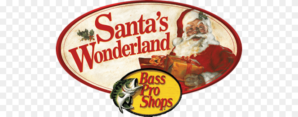 Santa Arrives At Bass Pro Shops Nov Bass Pro Shop Santa39s Wonderland, Book, Publication, Logo, Animal Png Image