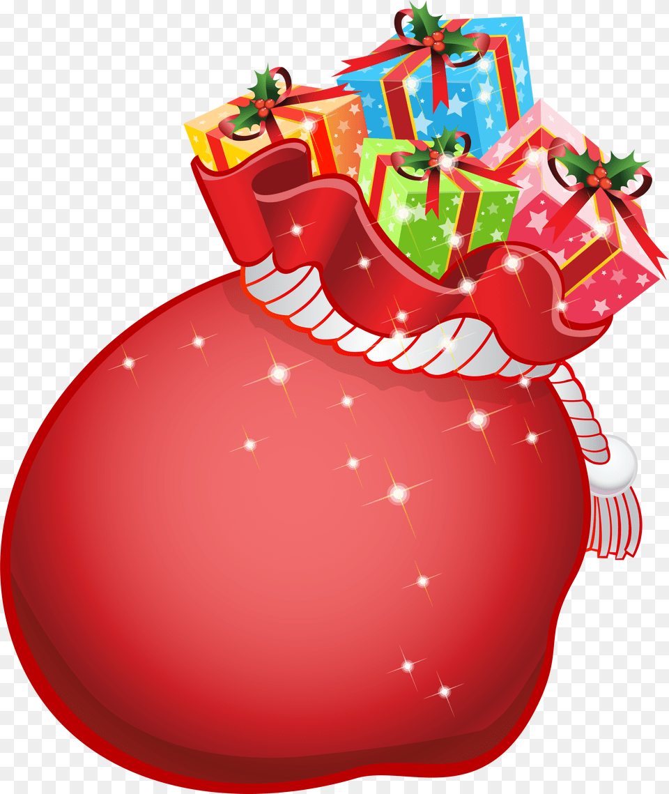 Santa Bag, Art, Drawing Free Png Download