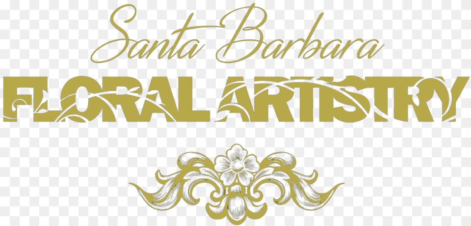 Santa Barbara Floral Artistry Calligraphy, Art, Floral Design, Graphics, Pattern Free Png Download