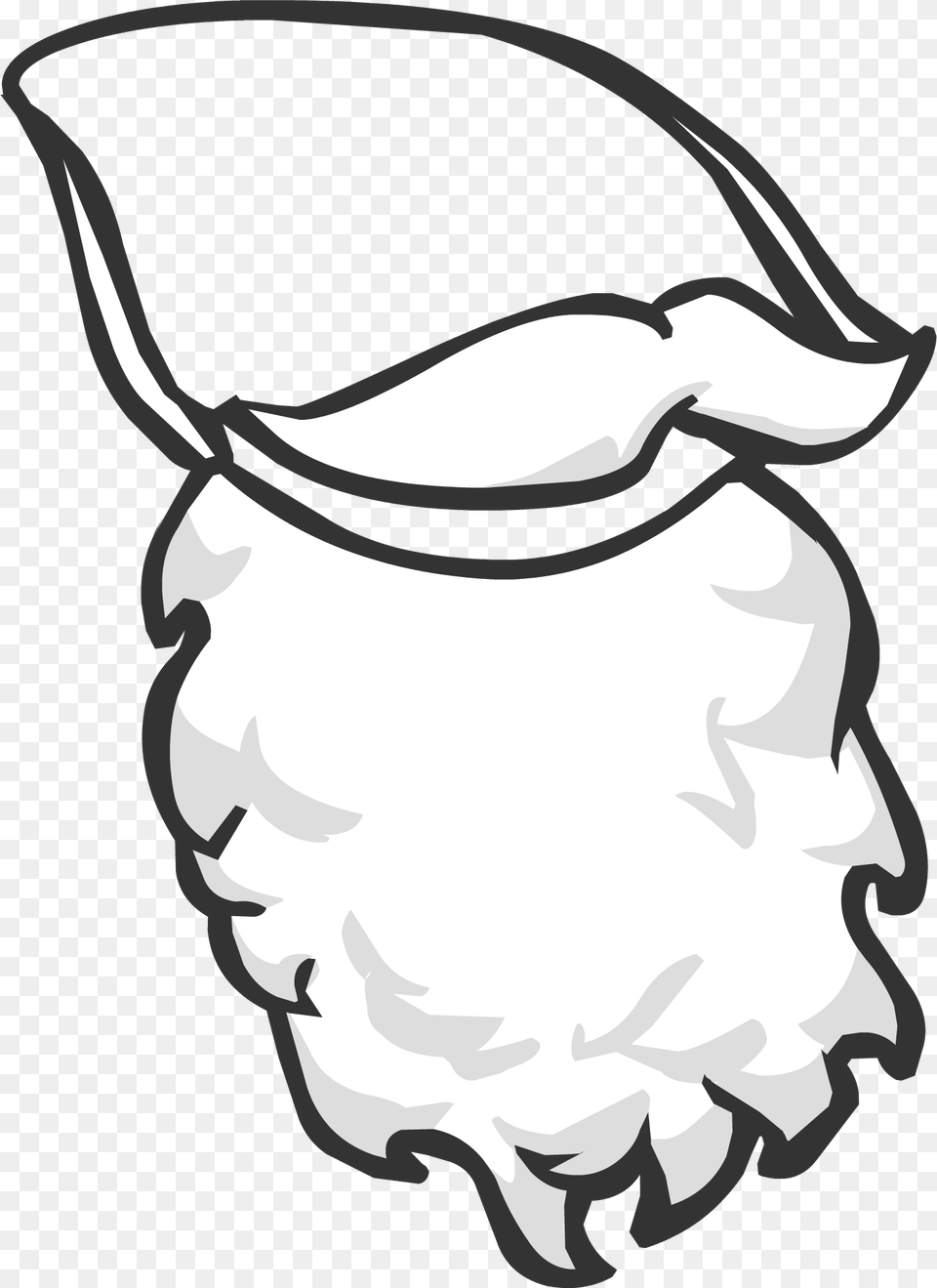 Santa Beard 1 Image Cartoon Santa Beard, Stencil, Smoke Pipe Free Transparent Png