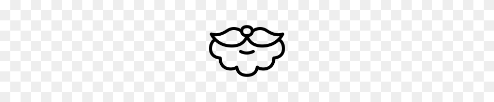 Santa Beard Icons Noun Project, Gray Free Png