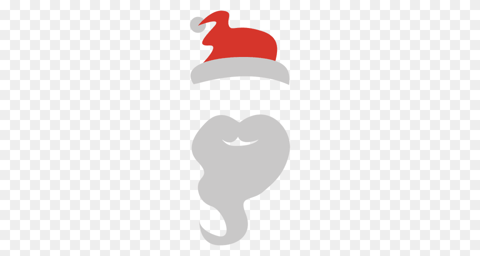 Santa Beard With Hat Cartoon Free Transparent Png