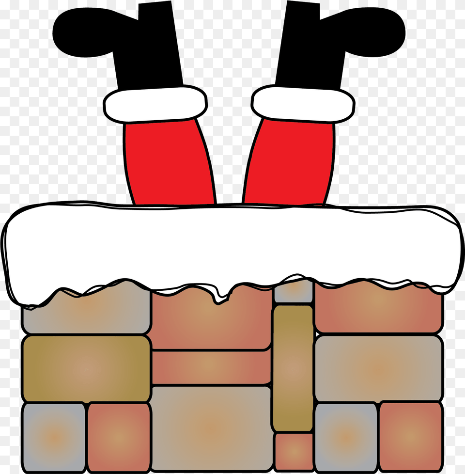 Santa Chimney Hd Chimney Santa Clipart, Brick Free Transparent Png