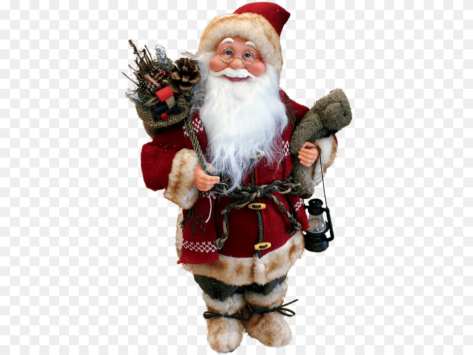 Santa Claus Baby, Person, Doll, Toy Png Image
