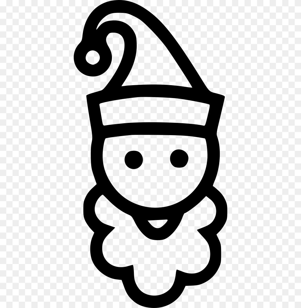 Santa Claus, Stencil, Smoke Pipe, Sticker Free Png