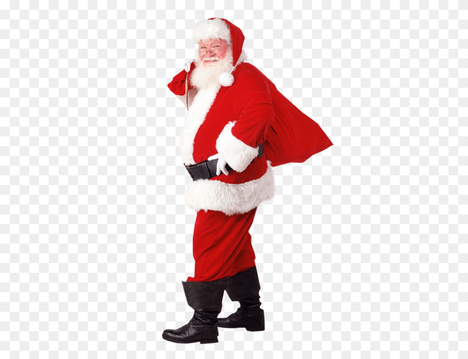 Santa Claus, Adult, Person, Man, Male Free Png