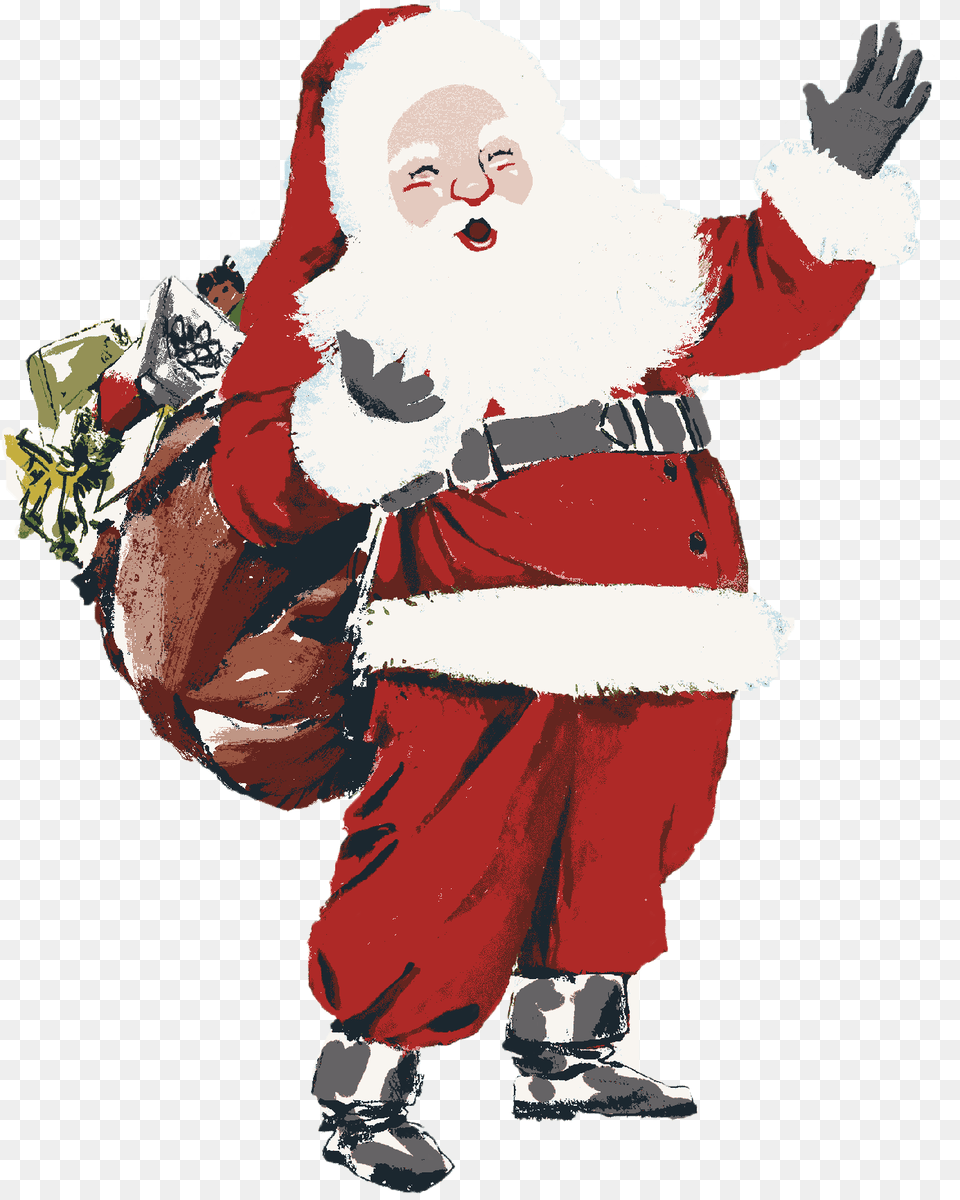 Santa Claus, Baby, Person, Face, Head Png Image