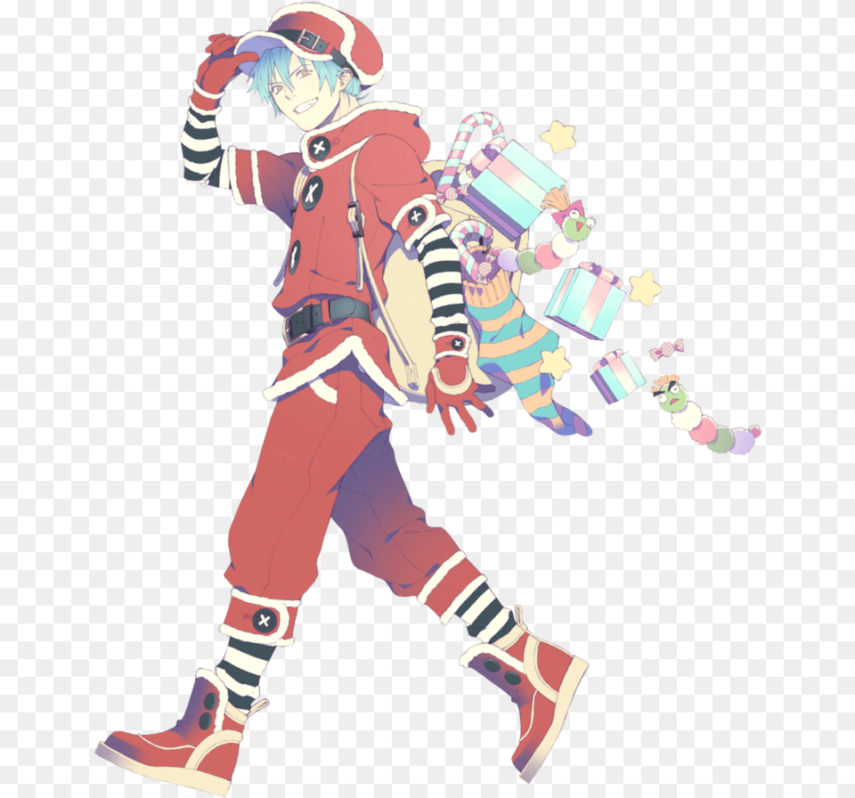 Santa Claus Anime Boy, Baby, Book, Publication, Comics Free Png Download