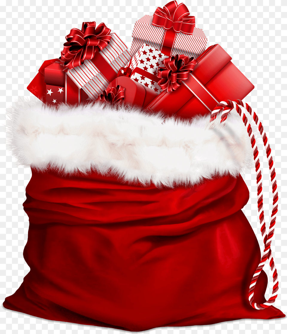 Santa Claus Bag With Gifts Search Christmas Santa Bag, Gift, Adult, Wedding, Person Free Transparent Png