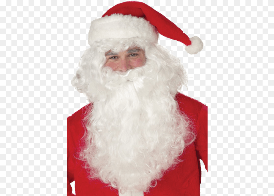 Santa Claus Beard California Costumes Santa Claus Beard Amp Wig Costume, Adult, Male, Man, Person Free Png Download