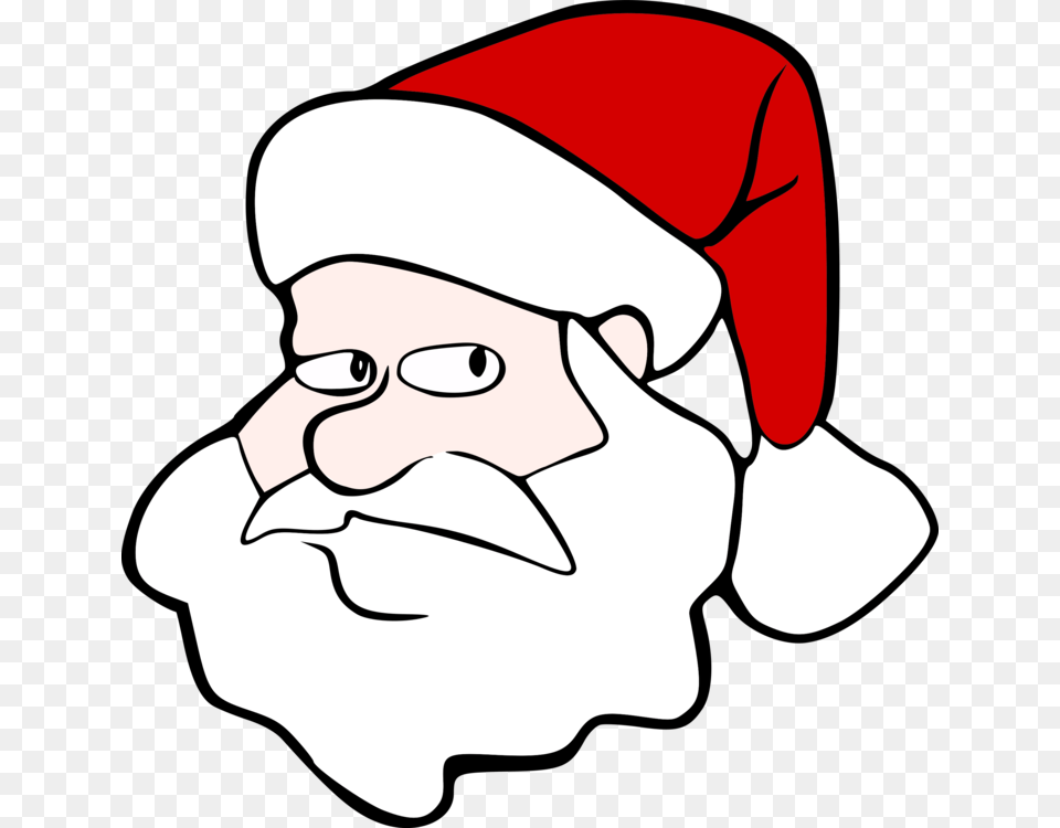 Santa Claus Cartoon Drawing Joke Line Art, Baby, Person, Head, Face Free Png Download