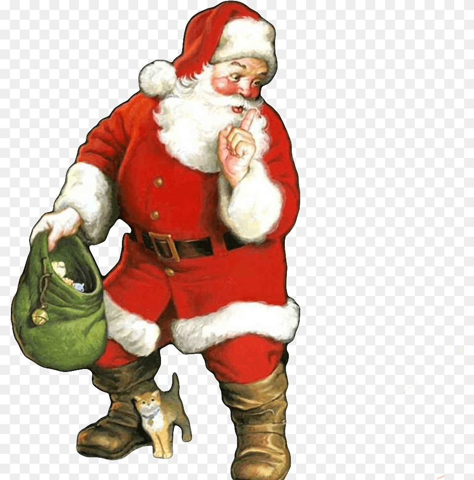 Santa Claus Christmas Cards, Baby, Person, Face, Head Free Png Download