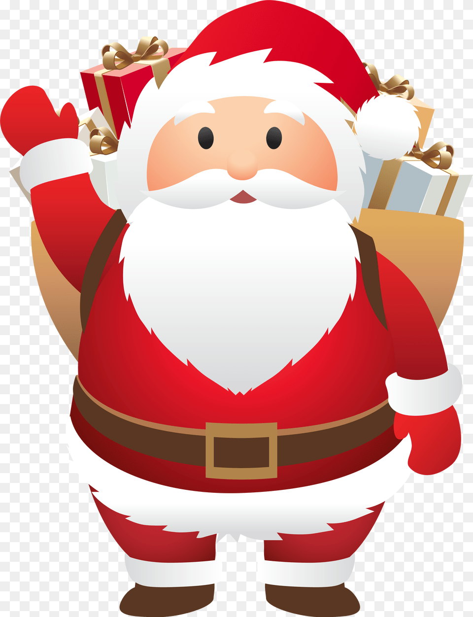 Santa Claus Christmas Clip Art Cute Santa Clipart, Elf, Nature, Outdoors, Snow Png